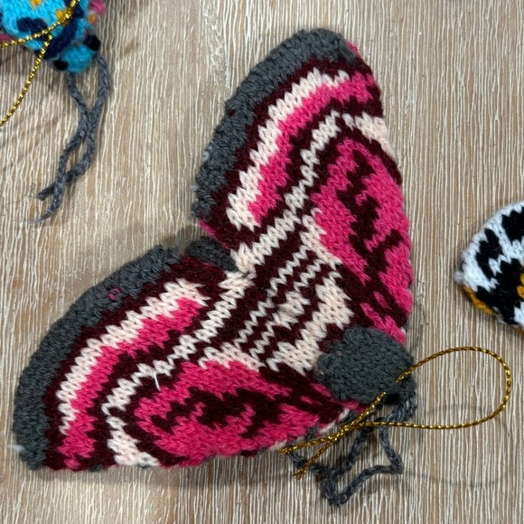 Anthropologie Knitted Moth Max Alexander Ornaments, Set of 4 - Picture 1 of 10